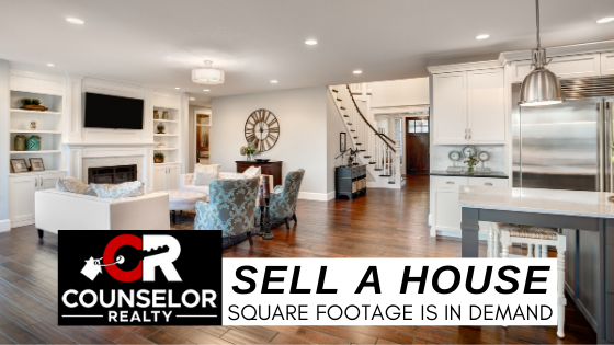Highlight Square Footage - Sell a Home - Counselor Realty